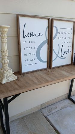 Farmhouse rustic large table la mesa mide 52×27×14" all in the picture included by Mykawa rd Houston TX 77075