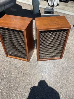 Very Cool Pair Of Rare Vintage Kenwood KL-7080, 6 Speakers Per Cabinet latticework sound amazing