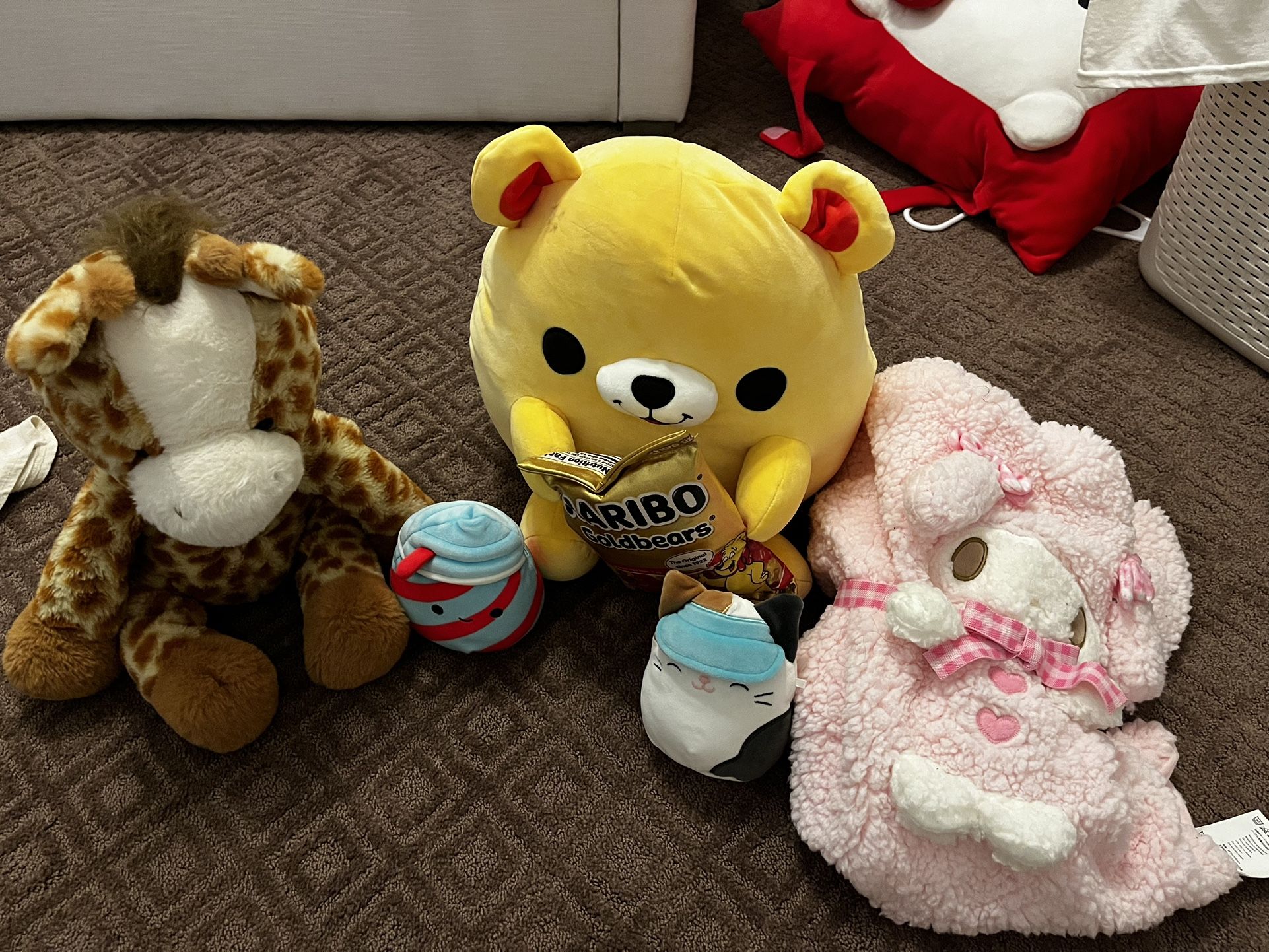 stuffed animals and legos