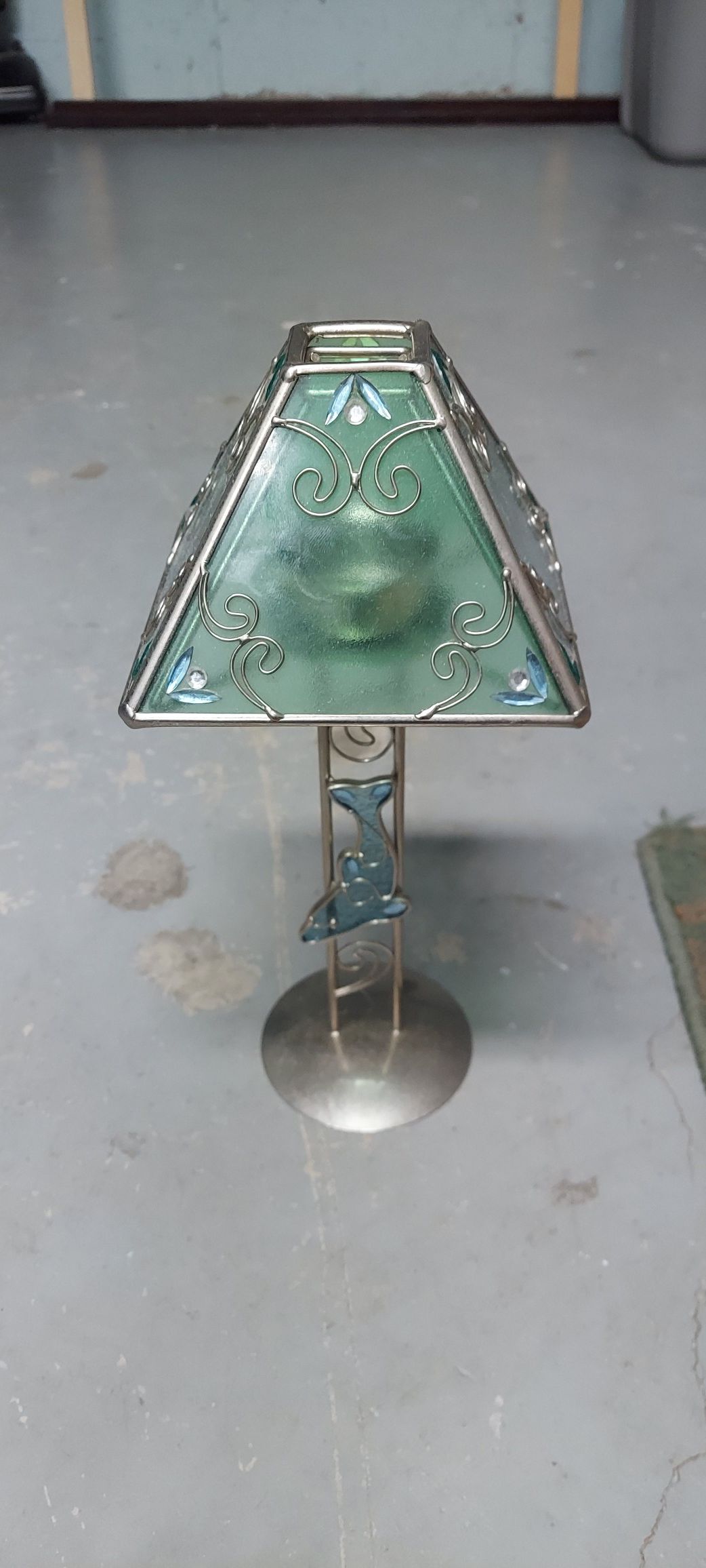Vintage dolphin candle holder light