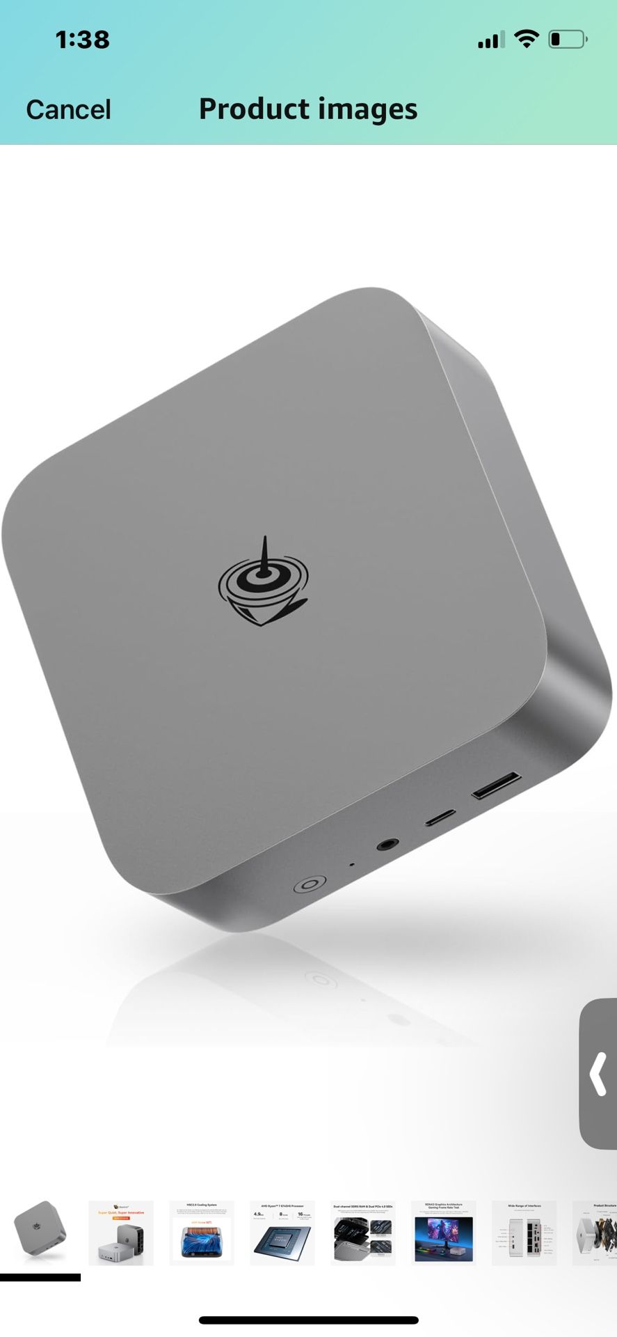 Beelink SER8 Mini PC, AMD Ryzen 7 8745HS(Up to 4.9GHz) 8C/16T, Mini Desktop Computer 24GB DDR5 RAM 1TB NVMe SSD, Small Gaming PC Support 4K@120Hz Outp