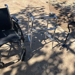 Wheelchair, Walker And Cane