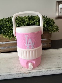 LA dodgers pink koozie