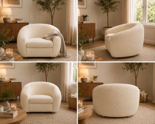 Brand new beige cozy love chair