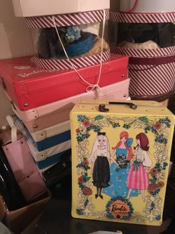 Vintage Barbie doll cases
