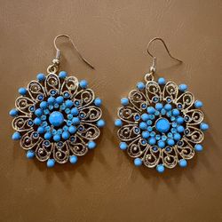 New Turquoise And Gold Earrings 