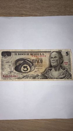 1971 Mexico 5 Pesos
