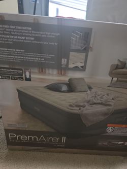 Intex Premaire II inflatable bed, smart app. queen size 18 inch height