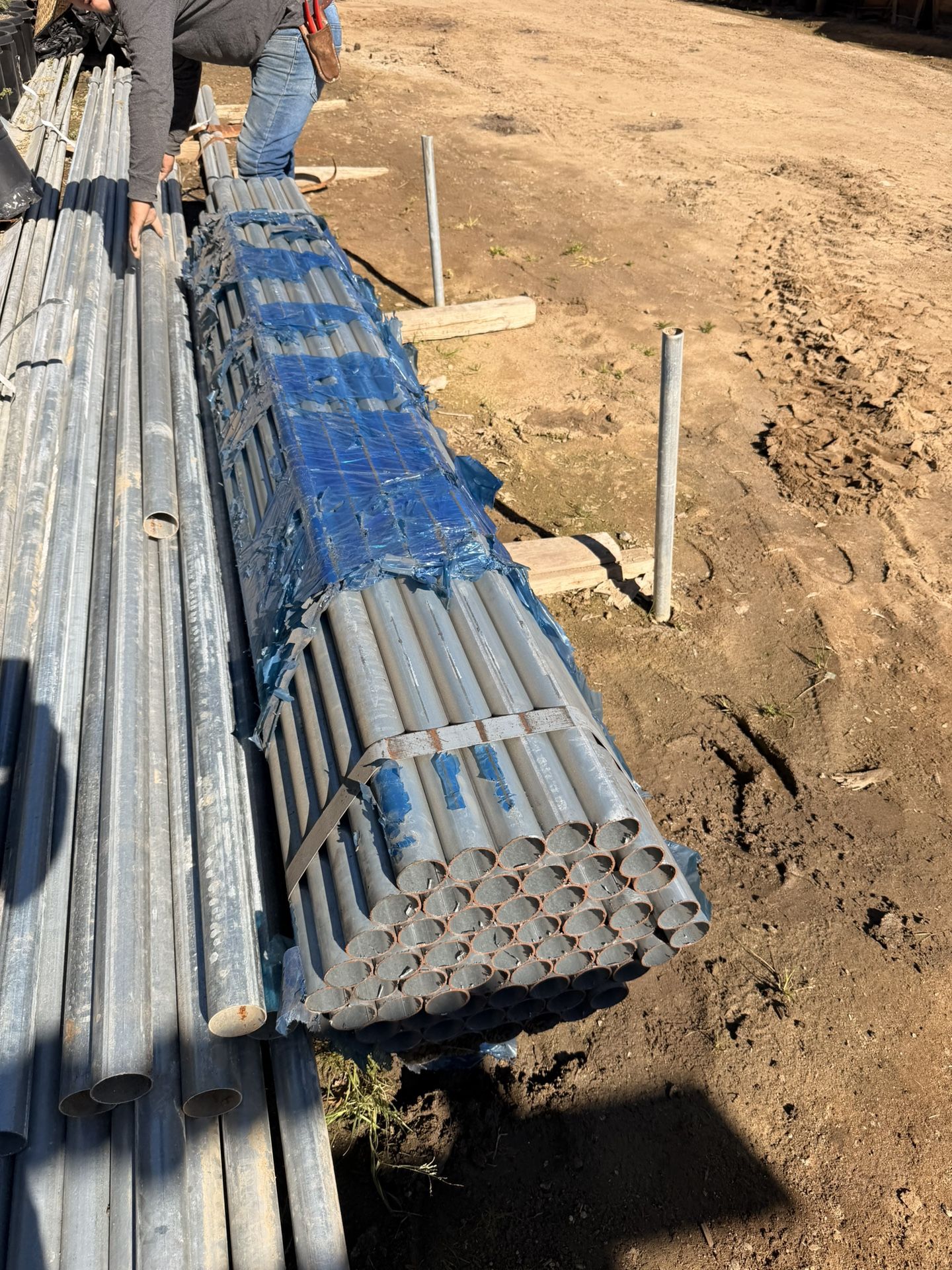 Galvanize Fence Post 14 Gages 8 Feet By 1 7/8"