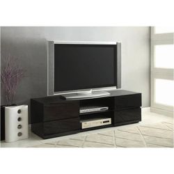 Brand New - In Box - 55" Wide Glossy Black Coaster TV Stand Console