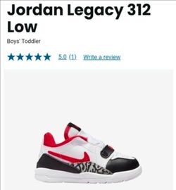 New Little Boys Toddler Infant Nike Jordan Legacy 312 Low Shoes Size 10c 10 Zapatos De Nino Tamanio 10