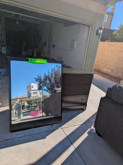 Dresser with mirror