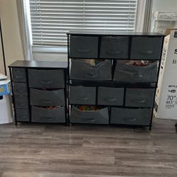 Grey And Black Organizer Drawers For Kids