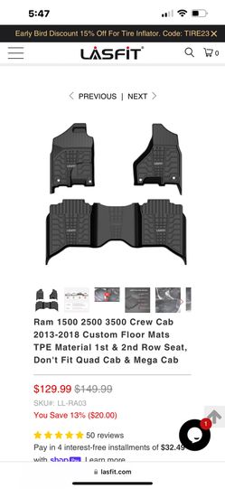 Customfit Floor Liners /mats 