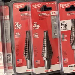 Milwaukee (Lot Of 9) Step Drill Bits (ShockWave & Original) See Photo 