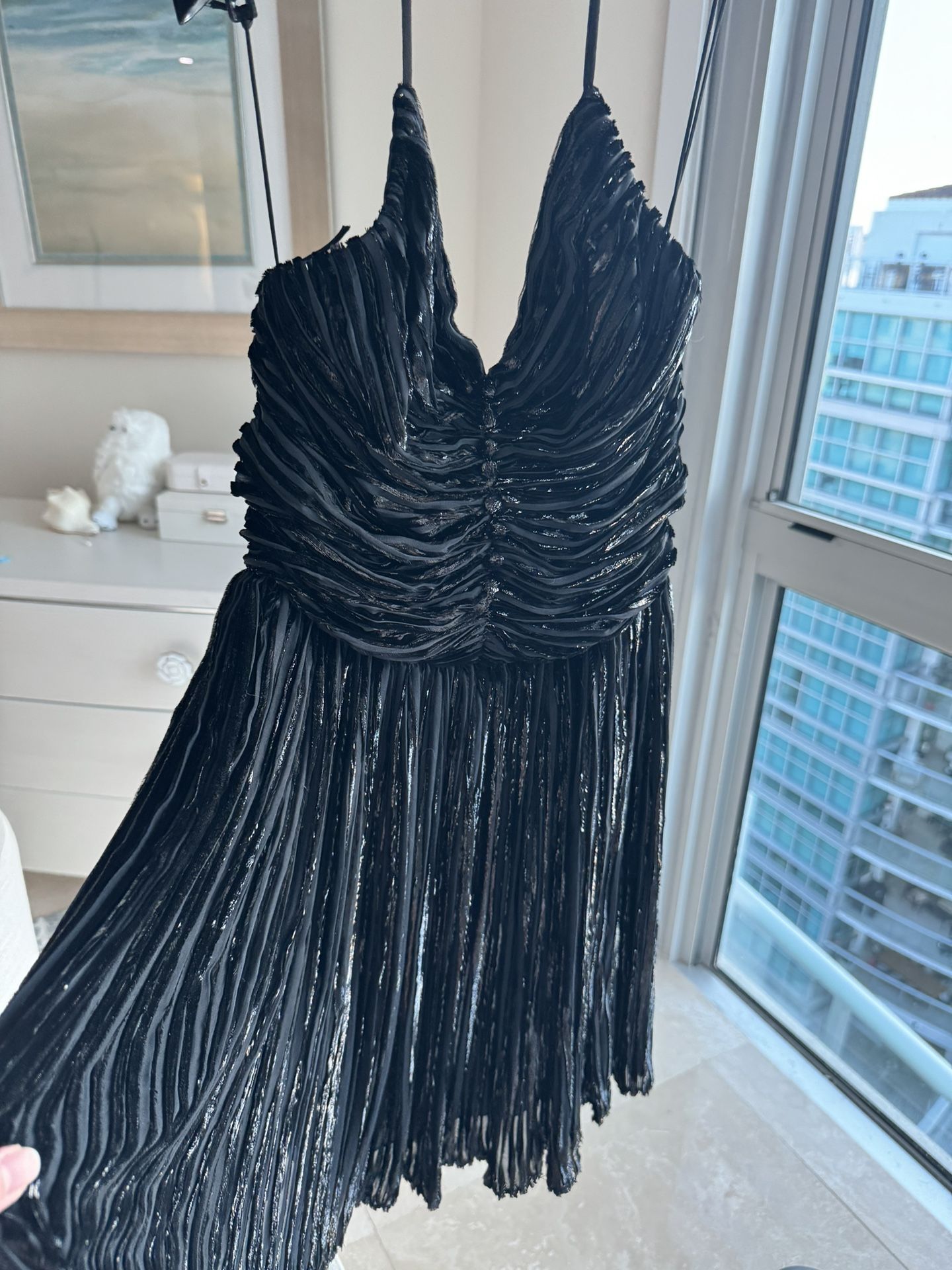 Authentic Saint Laurent YSL Black Dress 