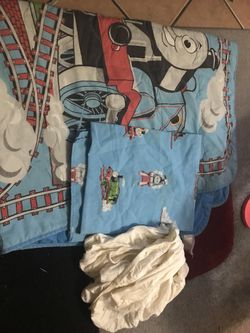 Thomas the train crib sheet