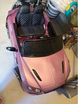 Kids Bentley Toy Electric Car Pink