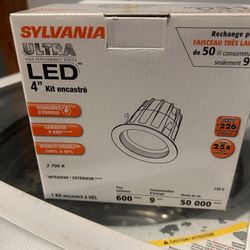 Sylvania 4” LED Recessed Light Kits – New (Great for Replacements)