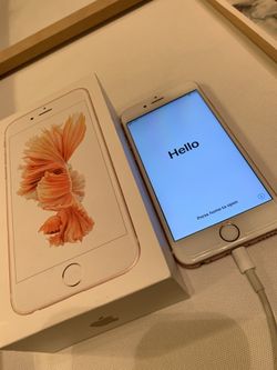 iPhone 6s 64gb (Rose Gold) w/UAG Case and glass screen protector