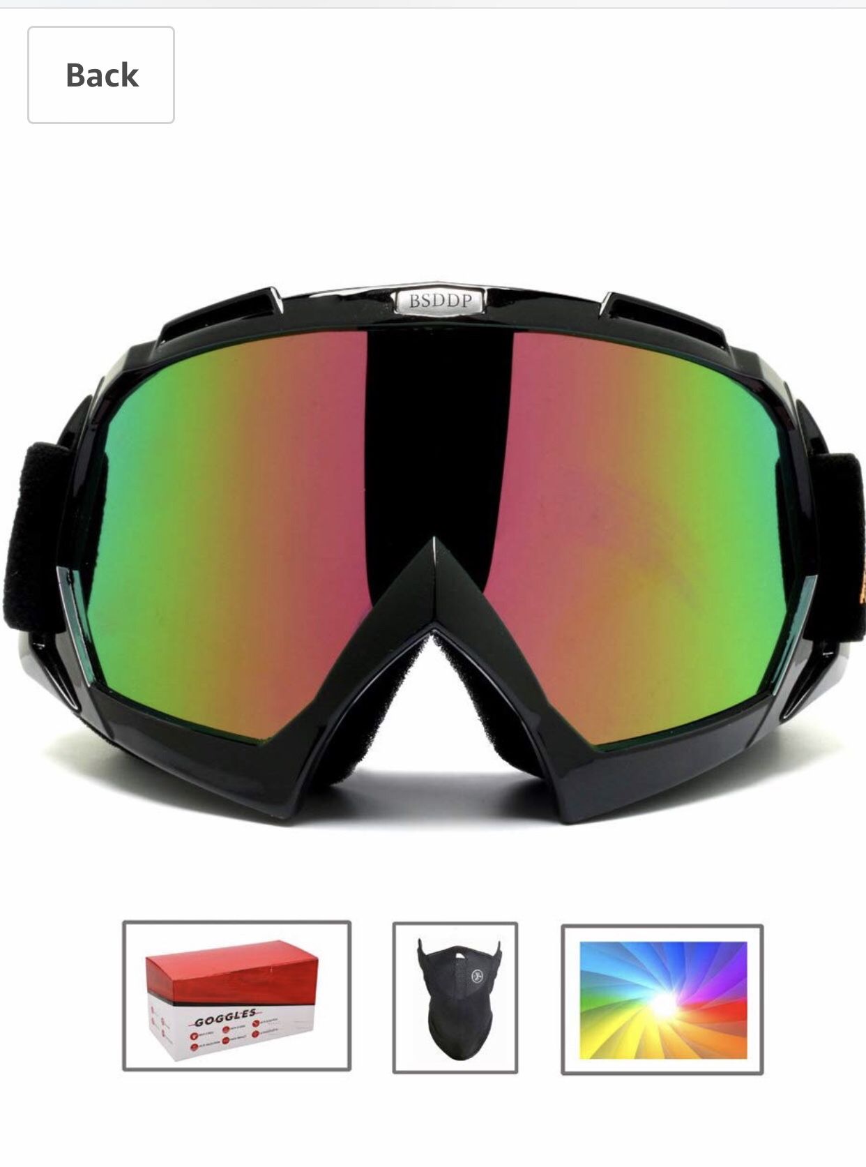 Feier Yusi Adult Professional Ski Goggles Snowmobile Snowboard Skate Snow Skiing Goggles with 100% UV400 Protection Bright Lens TPC Frame Material An