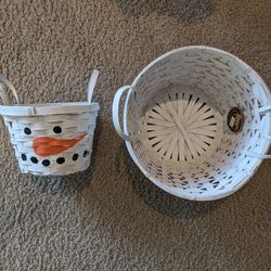 Snowman Baskets 