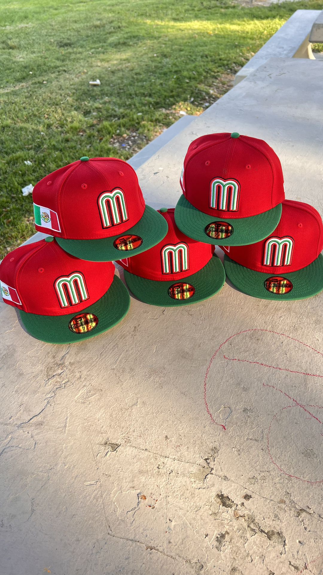 2023 WBC world Baseball Classic Team Mexico Green Red New Era Hats Kids  Sizes 59fifty Fitted Hats Size 6 3/4 for Sale in City Of Industry, CA -  OfferUp