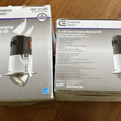 Commercial Electric 3in. LED Dimmable Color Changing Brushed Nickel Recessed Kit, 2700K - 5000K