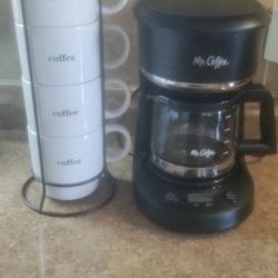 Coffee Pot And Mug Set