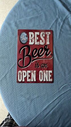12” x 8” The Best Beer Tin Sign