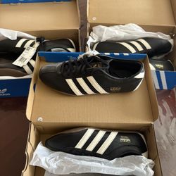 Adidas Black Leather Shoes 