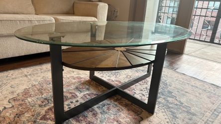 3-Piece Modern Glass Table Set – Coffee Table + 2 End Tables – $250 OBO