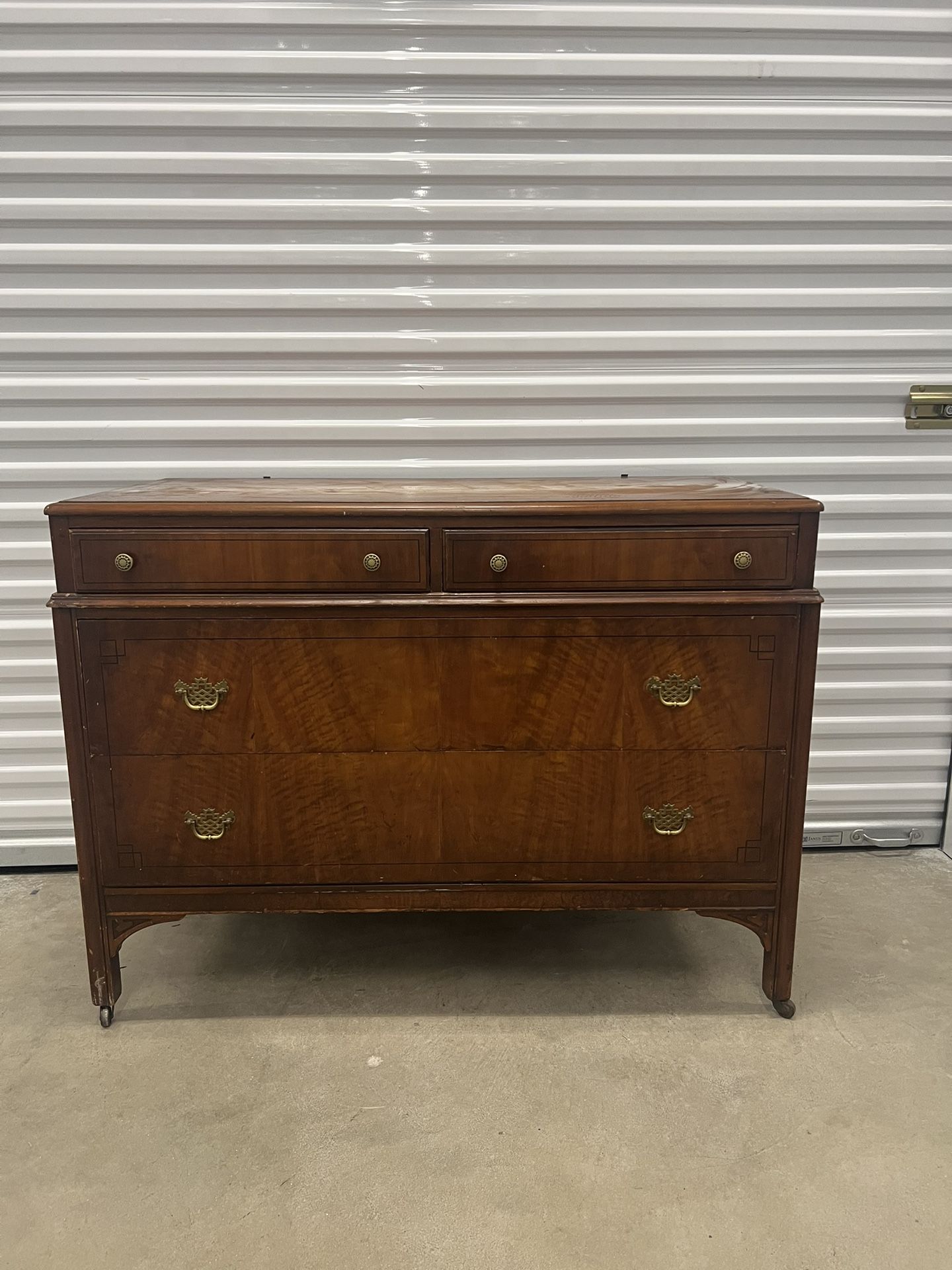 Antique Dresser, rolls on casters