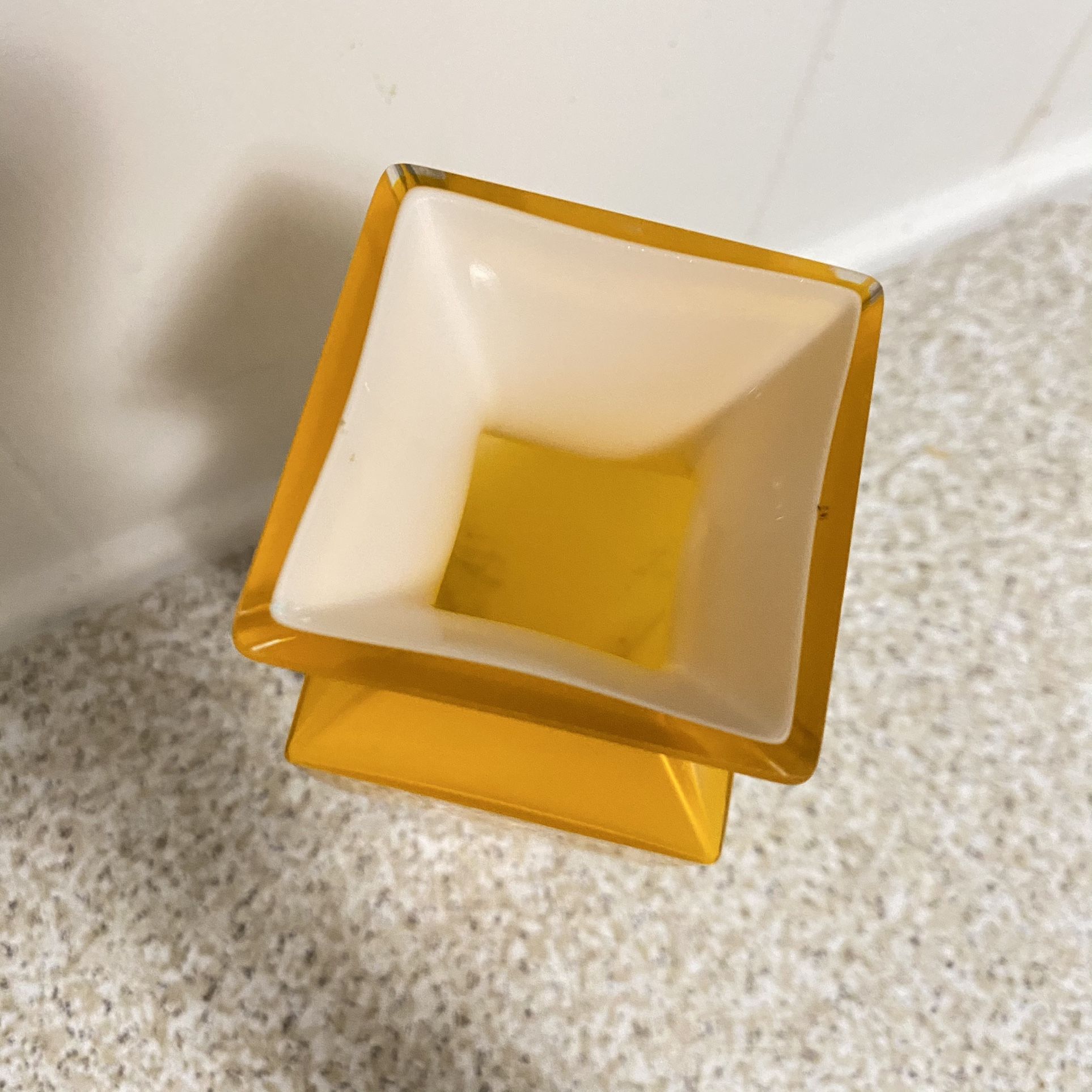 Orange Glass Vase