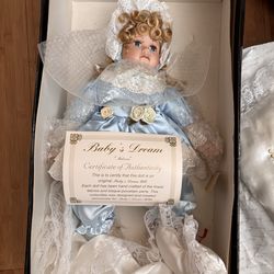 Melissa porcelain vintage doll  + additional doll