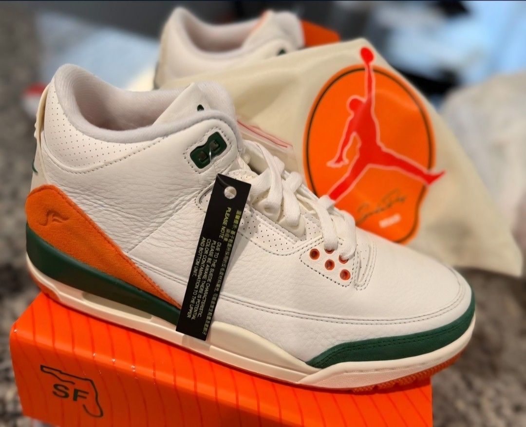 Jordan 3 Retro SP Solefly Miami Size 12 