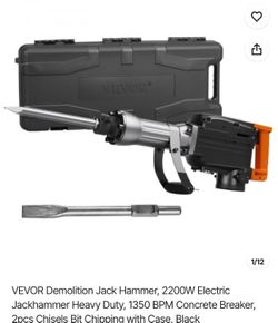 Demolition Jack Hammer, 2200W Electric