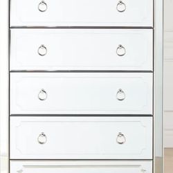 Beautiful Glass Dresser And Chest for Sale