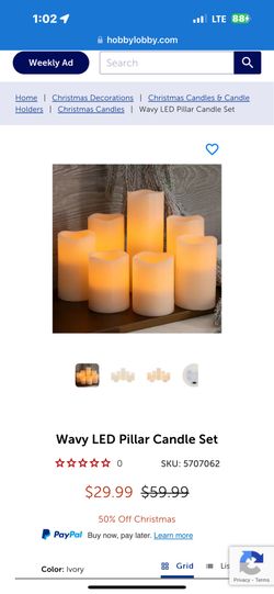3 BRAND NEW LED   Pillar Candle Sets!!! 