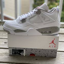 BRAND NEW JORDAN 4 “WHITE OREO” FOR SALE!!! MEN SIZE 12 $450