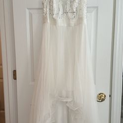 Ever-pretty V Neck Pleated Wedding/Prom Dress