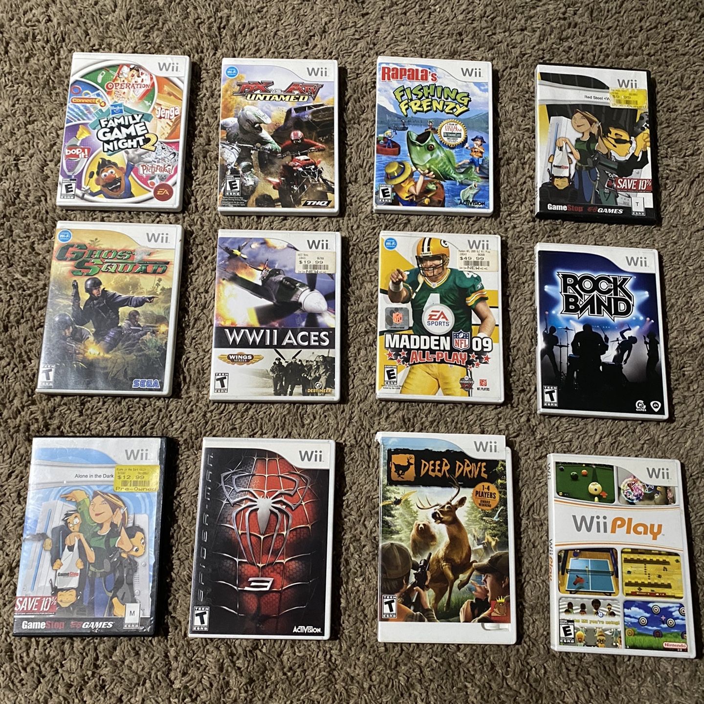 Wii Game Pack 12 Games for Sale in Fontana, CA - OfferUp