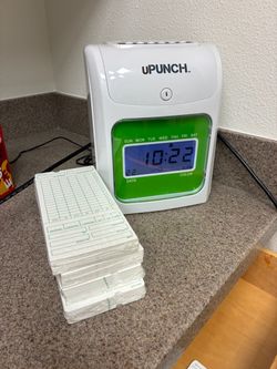 uPunch Electronic Time Clock Punch Card System