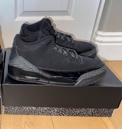 Jordan 3 Retro  "Black Cat" (2025)   SIZE: 10.5   BRAND NEW  NO TRADES