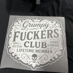 Tshirt Print “Grumpy Fuckers Club” 
