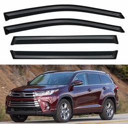 YQAUTEC Window Visors For 2014-2019 Toyota Highlander