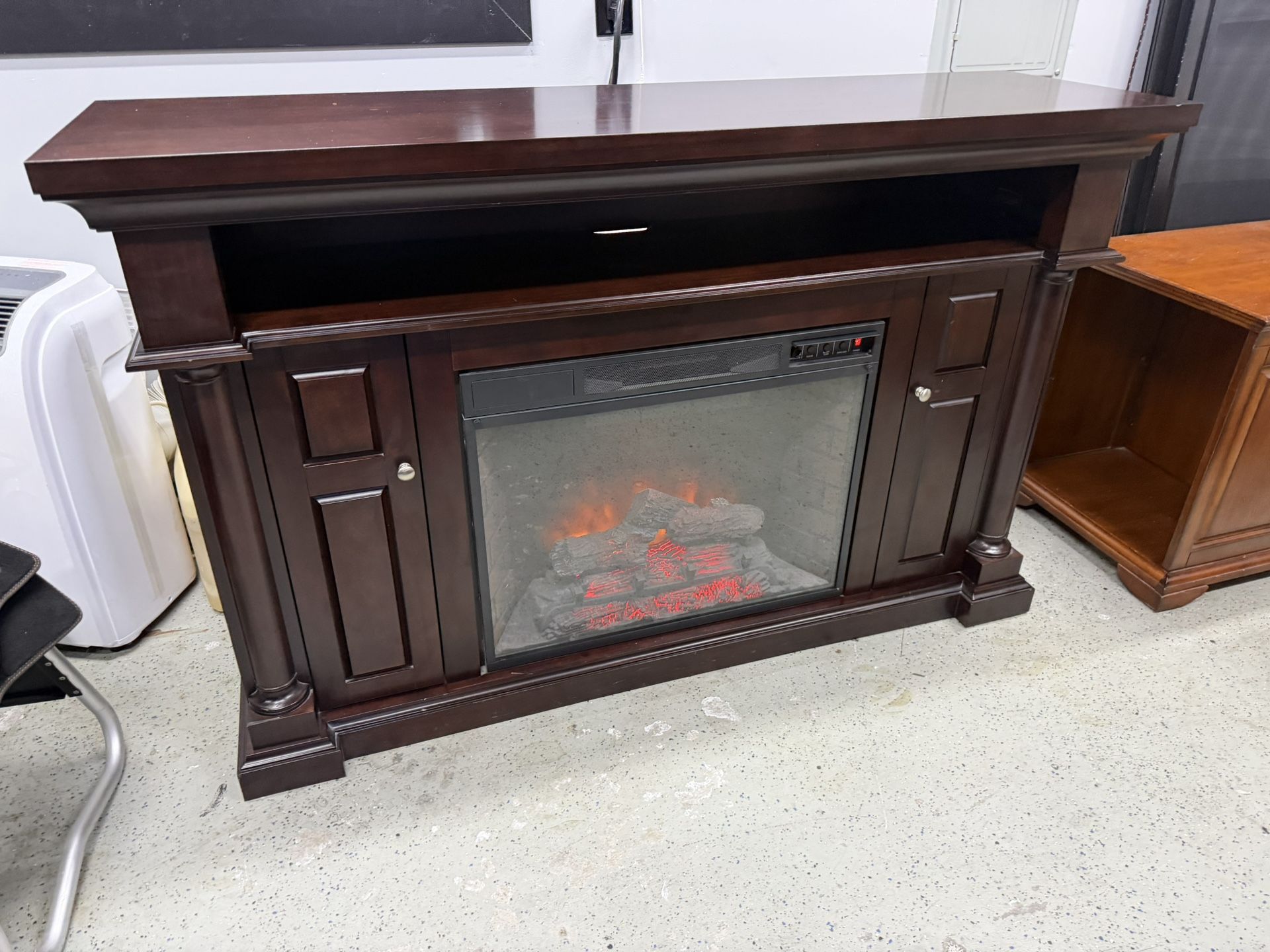 Electric Fireplace With Heat And Remote 