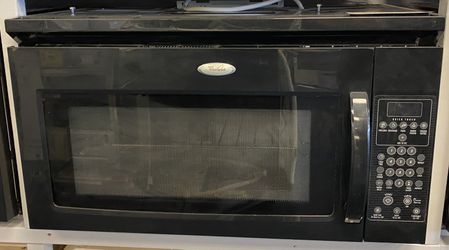 Black Whirlpool Over The Range Microwave (8-0010)