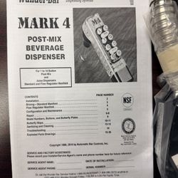 Wunder Bar Post Mix Bevergae Dispenser- 2 Button Mark 4