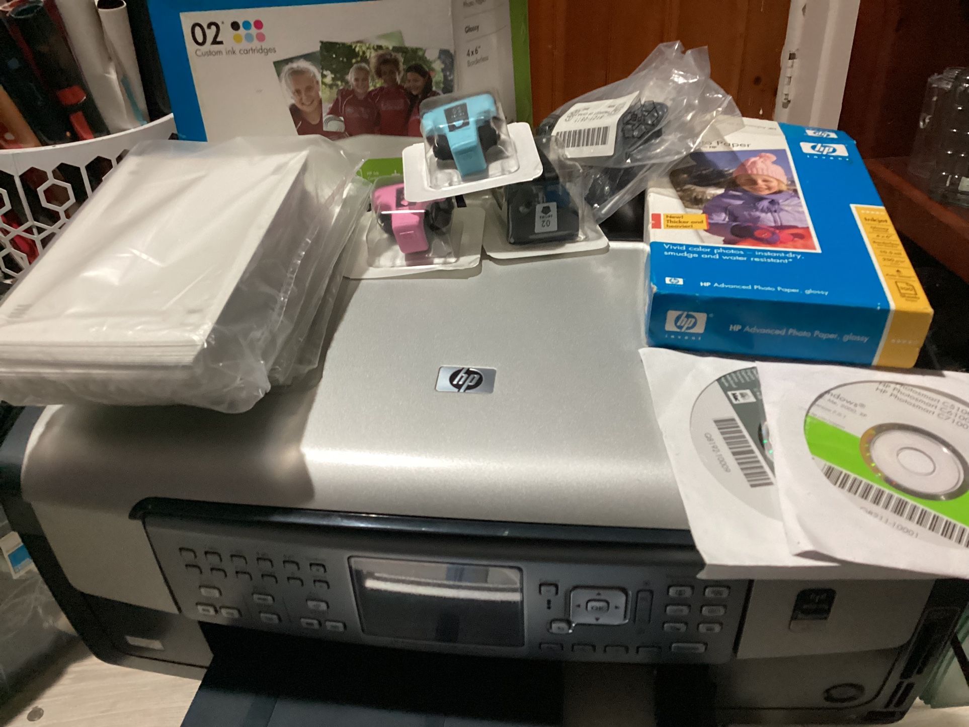 HP Photosmart C7180 All In One Printer Fax Scanner Copier